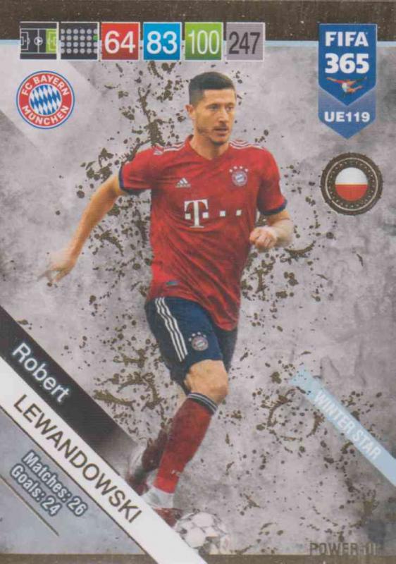 Adrenalyn XL FIFA 365 2019 UPDATE #119 Robert Lewandowski (FC Bayern München)  Winter Stars