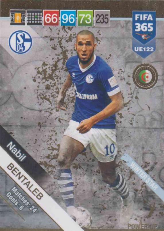 Adrenalyn XL FIFA 365 2019 UPDATE #122 Nabil Bentaleb (FC Schalke 04)  Winter Stars