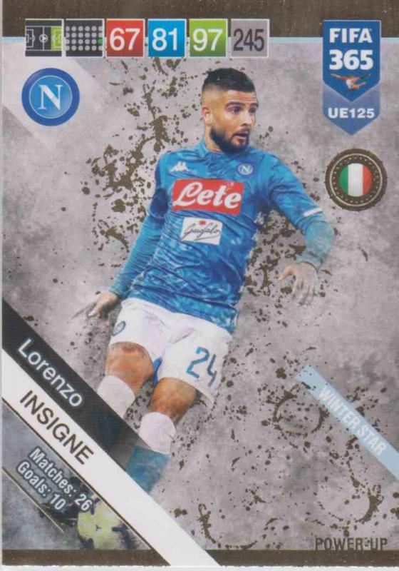 Adrenalyn XL FIFA 365 2019 UPDATE #125 Lorenzo Insigne (SSC Napoli)  Winter Stars