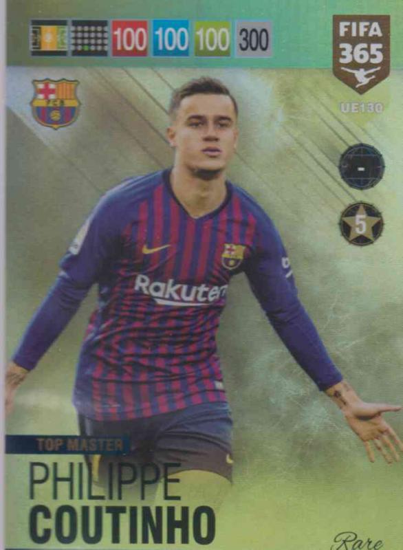 Adrenalyn XL FIFA 365 2019 UPDATE #130 Philippe Coutinho (FC Barcelona)  Top Masters