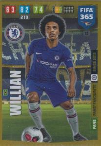 Adrenalyn XL FIFA 365 2020 - 012 Willian  - Chelsea - Fans' Favourite