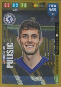 Adrenalyn XL FIFA 365 2020 - 013 Christian Pulisic  - Chelsea - Impact Signing