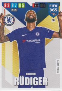 Adrenalyn XL FIFA 365 2020 - 018 Antonio Rüdiger  - Chelsea - Team Mate