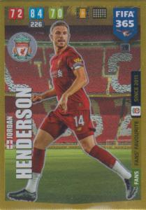 Adrenalyn XL FIFA 365 2020 - 029 Jordan Henderson  - Liverpool - Fans' Favourite