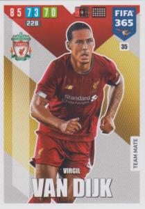 Adrenalyn XL FIFA 365 2020 - 035 Virgil van Dijk  - Liverpool - Team Mate