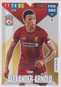 Adrenalyn XL FIFA 365 2020 - 037 Trent Alexander-Arnold  - Liverpool - Team Mate