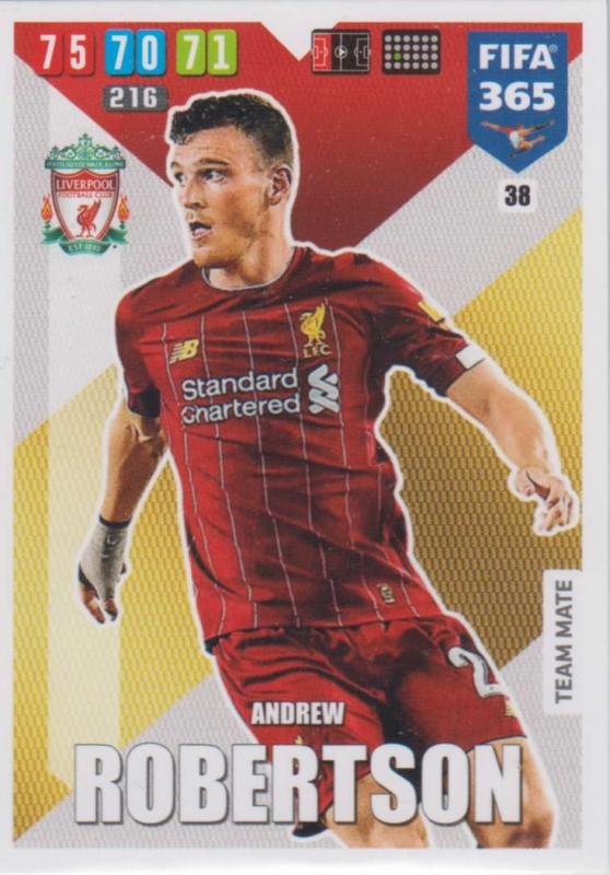 Adrenalyn XL FIFA 365 2020 - 038 Andrew Robertson - Liverpool - Team Mate