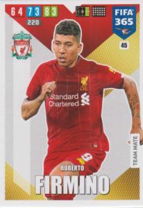 Adrenalyn XL FIFA 365 2020 - 045 Roberto Firmino  - Liverpool - Team Mate