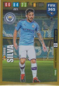 Adrenalyn XL FIFA 365 2020 - 047 David Silva  - Manchester City - Fans' Favourite