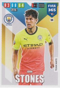 Adrenalyn XL FIFA 365 2020 - 054 John Stones  - Manchester City - Team Mate