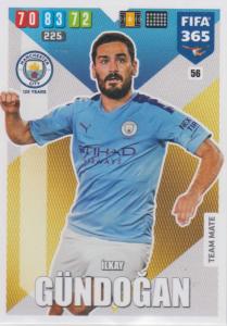 Adrenalyn XL FIFA 365 2020 - 056 İlkay Gündoğan  - Manchester City - Team Mate