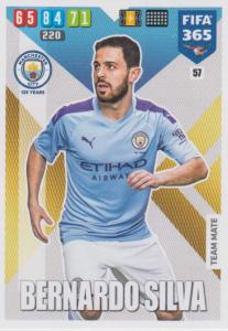 Adrenalyn XL FIFA 365 2020 - 057 Bernardo Silva  - Manchester City - Team Mate
