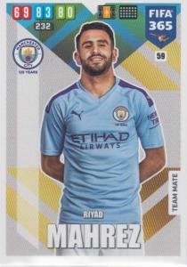 Adrenalyn XL FIFA 365 2020 - 059 Riyad Mahrez  - Manchester City - Team Mate