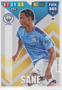 Adrenalyn XL FIFA 365 2020 - 060 Leroy Sané  - Manchester City - Team Mate