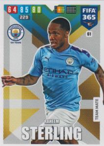 Adrenalyn XL FIFA 365 2020 - 061 Raheem Sterling  - Manchester City - Team Mate