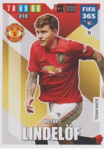 Adrenalyn XL FIFA 365 2020 - 071 Victor Lindelöf  - Manchester United - Team Mate