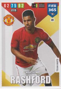 Adrenalyn XL FIFA 365 2020 - 081 Marcus Rashford  - Manchester United - Team Mate