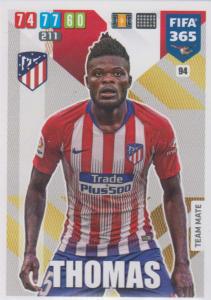 Adrenalyn XL FIFA 365 2020 - 094 Thomas  - Club Atlético de Madrid - Team Mate