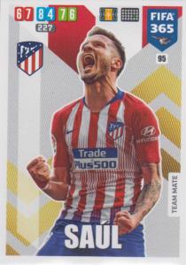 Adrenalyn XL FIFA 365 2020 - 095 Saúl  - Club Atlético de Madrid - Team Mate