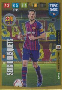 Adrenalyn XL FIFA 365 2020 - 102 Sergio Busquets  - FC Barcelona - Fans' Favourite