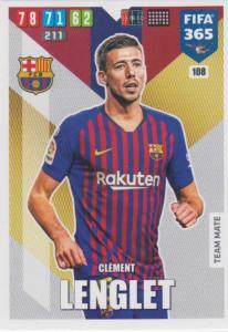 Adrenalyn XL FIFA 365 2020 - 108 Clement Lenglet  - FC Barcelona - Team Mate