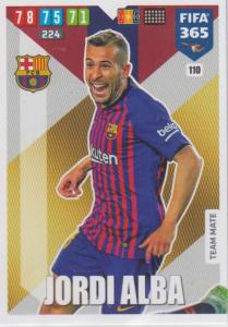 Adrenalyn XL FIFA 365 2020 - 110 Jordi Alba  - FC Barcelona - Team Mate