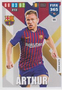 Adrenalyn XL FIFA 365 2020 - 111 Arthur  - FC Barcelona - Team Mate