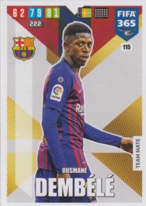 Adrenalyn XL FIFA 365 2020 - 115 Ousmane Dembélé - FC Barcelona - Team Mate
