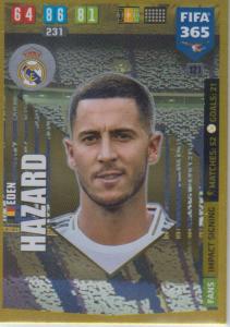Adrenalyn XL FIFA 365 2020 - 121 Eden Hazard  - Real Madrid CF - Impact Signing