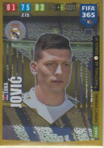 Adrenalyn XL FIFA 365 2020 - 122 Luka Jović  - Real Madrid CF - Impact Signing