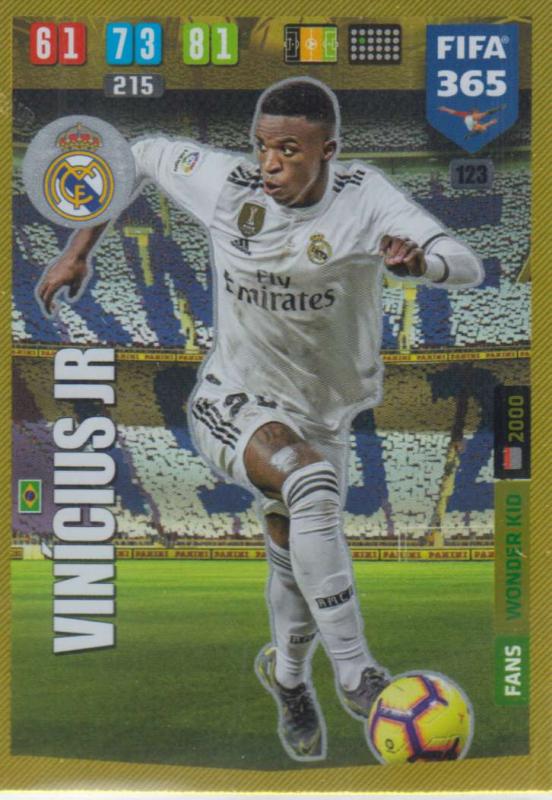 Adrenalyn XL FIFA 365 2020 - 123 Vinicius Jr  - Real Madrid CF - Wonder Kid