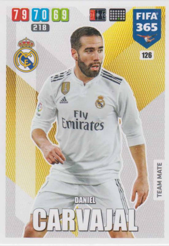 Adrenalyn XL FIFA 365 2020 - 126 Daniel Carvajal  - Real Madrid CF - Team Mate