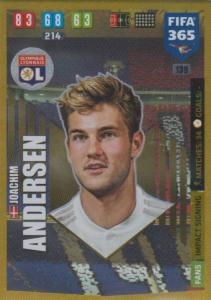 Adrenalyn XL FIFA 365 2020 - 139 Joachim Andersen  - Olympique Lyonnais - Impact Signing