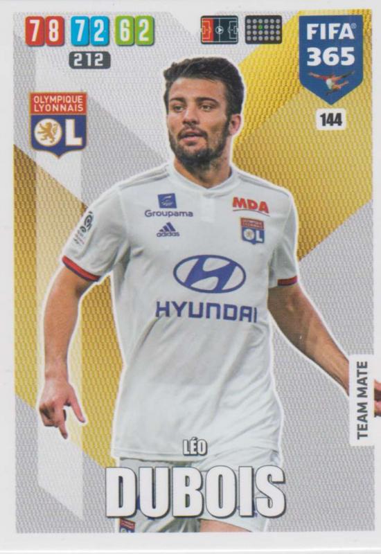 Adrenalyn XL FIFA 365 2020 - 144 Léo Dubois  - Olympique Lyonnais - Team Mate