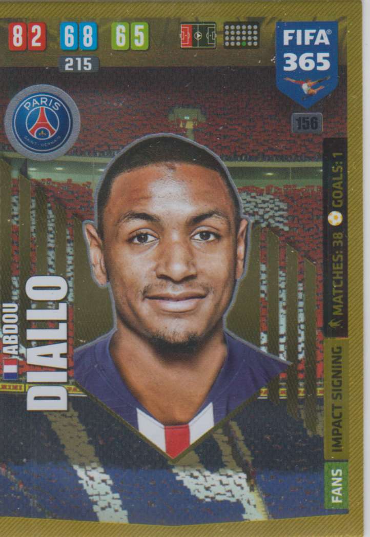 Adrenalyn XL FIFA 365 2020  156 Abdou Diallo  Paris
