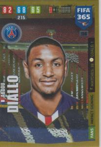 Adrenalyn XL FIFA 365 2020 - 156 Abdou Diallo  - Paris Saint-Germain - Impact Signing