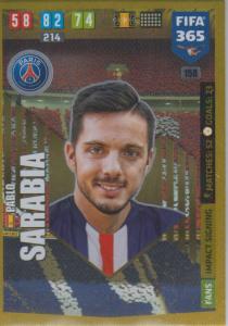 Adrenalyn XL FIFA 365 2020 - 158 Pablo Sarabia  - Paris Saint-Germain - Impact Signing