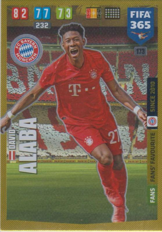 Adrenalyn XL FIFA 365 2020 - 173 David Alaba  - FC Bayern München - Fans' Favourite
