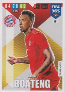 Adrenalyn XL FIFA 365 2020 - 181 Jérôme Boateng  - FC Bayern München - Team Mate