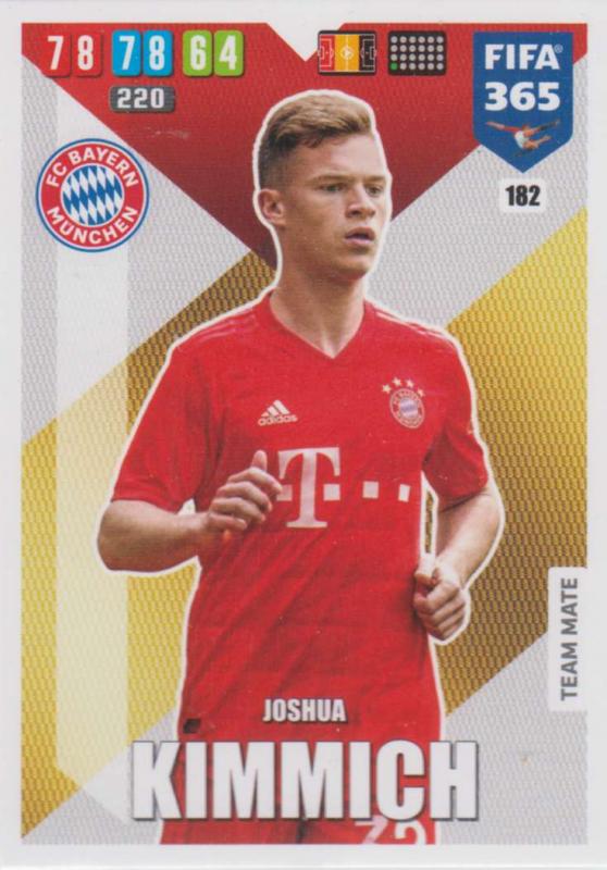Adrenalyn XL FIFA 365 2020 - 182 Joshua Kimmich  - FC Bayern München - Team Mate