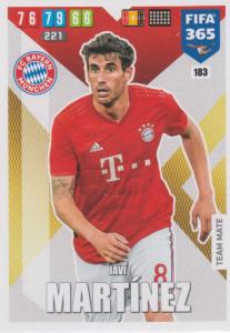 Adrenalyn XL FIFA 365 2020 - 183 Javi Martínez  - FC Bayern München - Team Mate