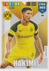 Adrenalyn XL FIFA 365 2020 - 200 Achraf Hakimi  - Borussia Dortmund - Team Mate