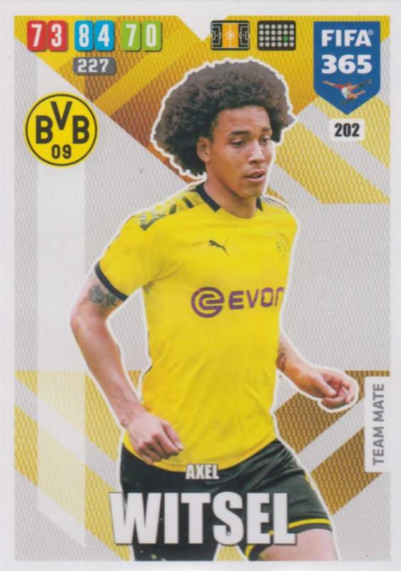 Adrenalyn XL FIFA 365 2020 - 202 Axel Witsel  - Borussia Dortmund - Team Mate