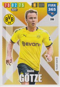 Adrenalyn XL FIFA 365 2020 - 206 Mario Götze  - Borussia Dortmund - Team Mate