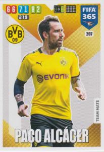Adrenalyn XL FIFA 365 2020 - 207 Paco Alcácer  - Borussia Dortmund - Team Mate