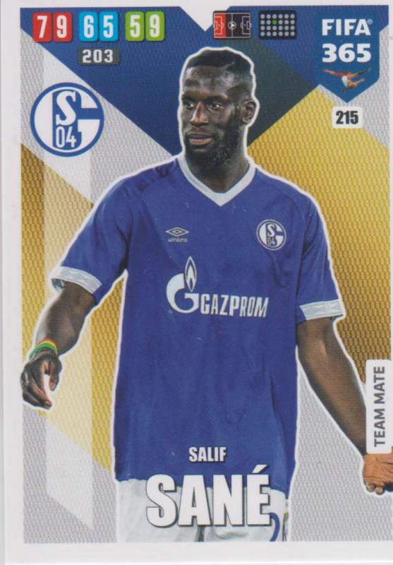 Adrenalyn XL FIFA 365 2020 - 215 Salif Sané  - FC Schalke 04 - Team Mate