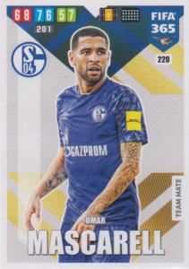 Adrenalyn XL FIFA 365 2020 - 220 Omar Mascarell  - FC Schalke 04 - Team Mate