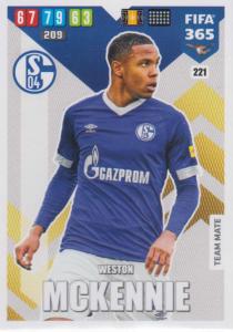 Adrenalyn XL FIFA 365 2020 - 221 Weston McKennie  - FC Schalke 04 - Team Mate