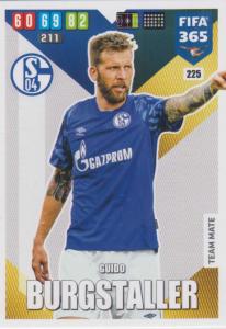 Adrenalyn XL FIFA 365 2020 - 225 Guido Burgstaller  - FC Schalke 04 - Team Mate