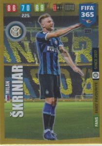 Adrenalyn XL FIFA 365 2020 - 227 Milan Škriniar  - FC Internazionale Milano - Fans' Favourite